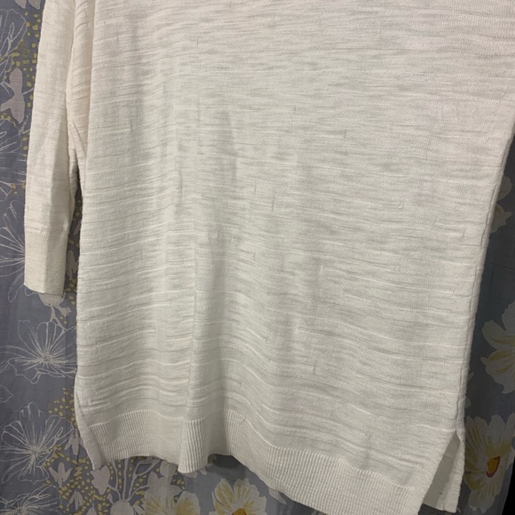 Calvin Klein Jeans White Marbled Knit Sweater L - Picture 8 of 15
